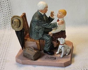 Norman Rockwell Sculpture The Country Doctor 1984 Museum Seal of Authenticity - Picture 1 of 9