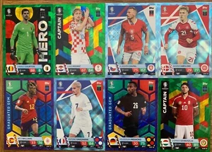Match Attax Euro 2024 parallel Blau Kristall Smaragd Lila Karten auswählen - Bild 1 von 162
