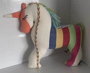 UNICORN Pillow Plush/ Hand Made / Folk Art Oaxaca Mexico By Decorcinco - Picture 1 of 6