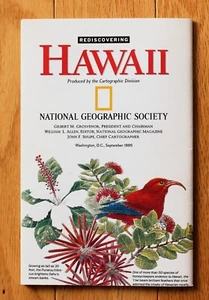 National Geographic Map Only September 1995; Rediscovering Hawaii - Picture 1 of 3