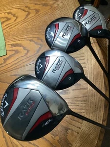 Callaway Razr Edge FULL Wood Set 10.5 Deg Driver, 3W, 5W, 4H Reg Flex RH - Picture 1 of 21