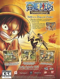 Shonen Jump One Piece Grand Battle 2005 PS2 Gameboy anuncio impreso - Imagen 1 de 1