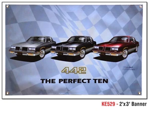 1985-1987 OLDSMOBILE 442 BANNER 2ft BY 3ft - Picture 1 of 1