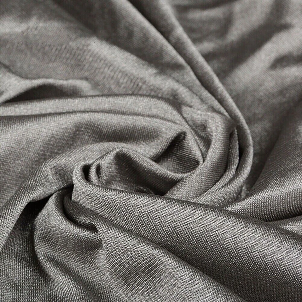 EMF EMI RFID Blocking Cloth Microwave Shielding Silver Fiber Conductive Fabric - Image 1 of 4