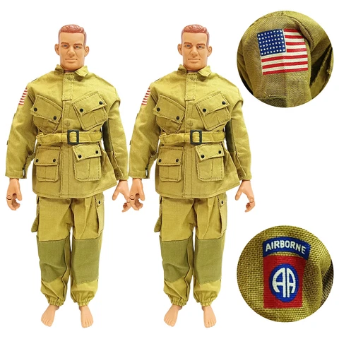 2 sets 1:6 Scale WWII US Jackets Coat Clothes For 12'' Gi Joe Toy #2 Cover