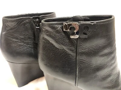 Botines de cuña para mujer Tory Burch Lowell talla 7M cuero negro Foto 1 de 4