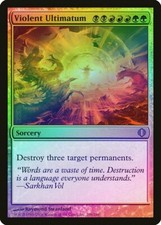 Violent Ultimatum FOIL Shards of Alara NM Black Red Green Rare CARD ABUGames