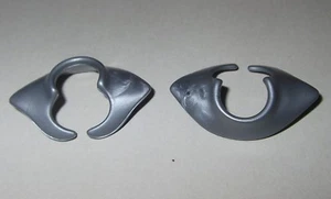 17901, 2x Kragen, Schulterpanzer, Rüstung, silber - Picture 1 of 1