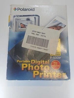 Portable Digital Photo Printer by Polaroid P-500ir NIB Box is Open - Image 1 of 4
