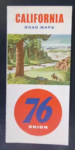 1959 California road map Union 76 oil gas very early interstate - Picture 1 of 4