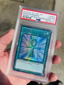 YuGiOh! 2019 Monster Reborn 2019-JPP02 World Championship Japanese Promo Psa 10 - Picture 1 of 5