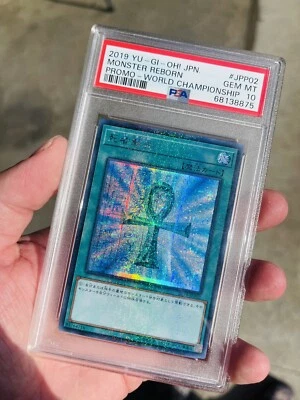 YuGiOh! 2019 Monster Reborn 2019-JPP02 World Championship Japanese Promo Psa 10 - Image 1 of 4