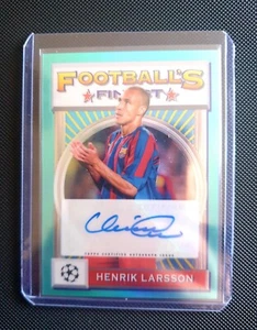 Henrik Larsson - Auto /30 - Topps Finest Flashbacks 21/22 - Picture 1 of 2
