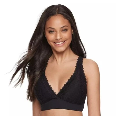 SO Convertible Lace Bralette SO10551 Black Small NWT - Image 1 of 4