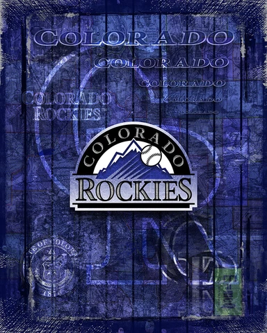 Colorado Rockies 16x20inch Poster Colorado Rockies Baseball Free Shipping Us Cover