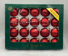 Vintage Visions By Holly Red Glass Ornaments 20 Count Made In The USA
