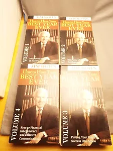 Vintage Rare Jim Rohn How to Have Your Best Year Ever Volume 1-4 VHS - Bild 1 von 5