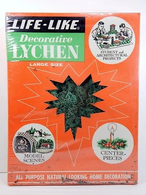 LIFE-LIKE Decorative Lychen S065R-139, Vintage Sealed Large Size Original Box - Image 1 of 4