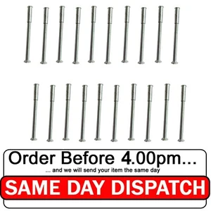 M3 Door Handle Screw / Connectors For Fixing Handles and Roses - Pack of 20 - Picture 1 of 8