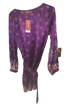 TUNIC/SHORT DRESS BY DERHY 100% SILK - Image 1 of 4