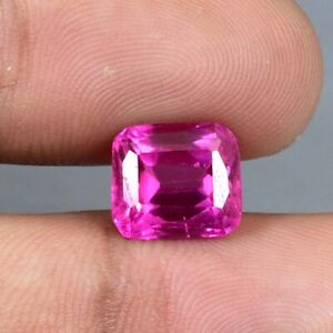 Flawless Extremely Rare 6.60 Ct Natural Royal Pink Sapphire Gem Certified AAA+