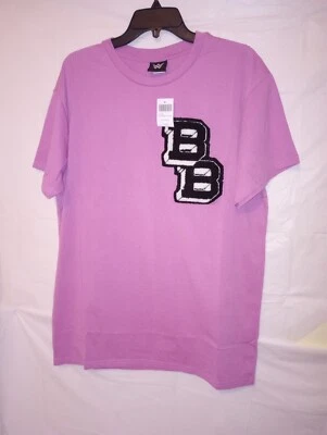 Rare Bianca Belair WWE Tshirt With Patches Size Large  Color Pink - Image 1 of 4