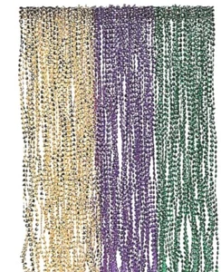 Mardi Gras Bead Necklace Set of 6 (Free Shipping with 6 Purchases) - Picture 1 of 1