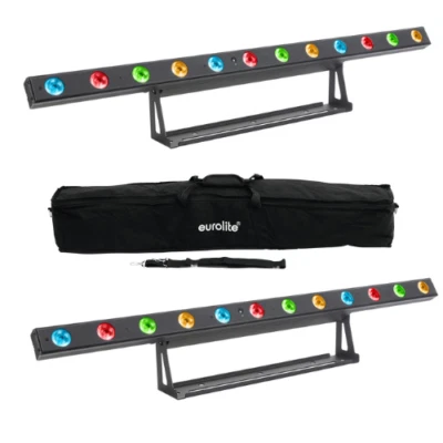 2x JB Systems PIXBAR 12TC LED Lighting Batten 12 x 3W Pixel Control inc case - Image 1 of 4