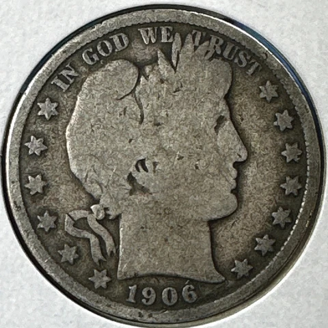 1906 50C Barber Half Dollar (75099) Cover