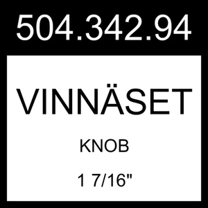 IKEA VINNÄSET Knopf 2 Stück 1 7/16" 504.342.94 - Bild 1 von 1