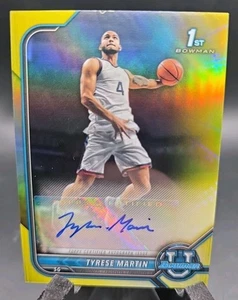 2021-22 Bowman University Tyrese Martin Chrome Gold Rookie Auto #/75 SSP 🔥📈 - Picture 1 of 2