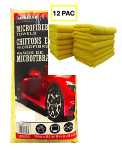 KIRKLAND SIGNATURE Microfiber Towels 16" x 16" 12 PCS for car & cleaning (New) - Picture 1 of 2