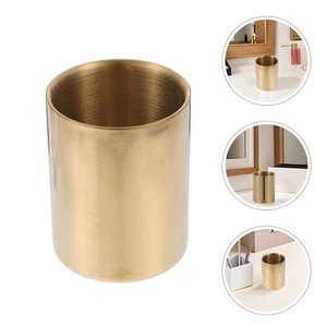  2 piezas organizador de cubo de bolígrafo de escritorio soporte de acero inoxidable lápiz para estética - Imagen 1 de 20