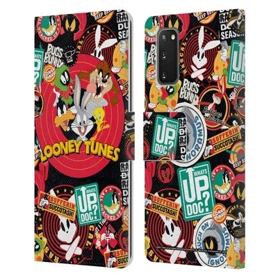 LOONEY TUNES GRAPHICS AND CHARACTERS LEATHER BOOK CASE FOR SAMSUNG PHONES 1 - Image 1 of 4