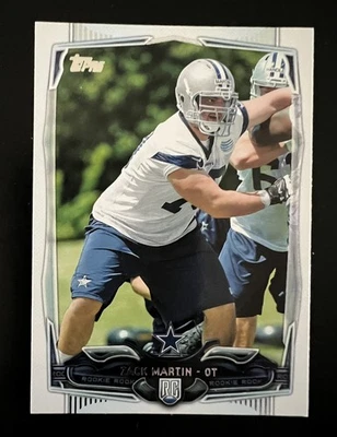 2014🔥Zack Martin🔥Topps Rookie #406 Dallas Cowboys future HOFer - Image 1 of 2