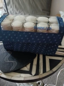 Vintage Remington Express 10 Heated Hair Travel Rollers In Case With pins - Picture 1 of 13