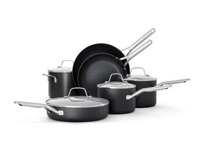 Utensilios de cocina antiadherentes anodizados duros Calphalon 2137794 - negros (10 piezas) Foto 1 de 4