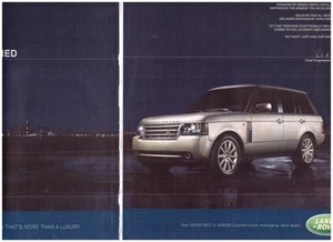 Der neue Range Rover 2010, schöne 2-seitige (getrennt), amerikanische Ausgabe Magazinanzeige - Bild 1 von 1