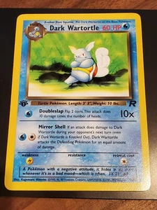 Dark Wartortle 46/82 1st Edition NM/M MINT Team Rocket Non-Holo Pokemon Card - Picture 1 of 8