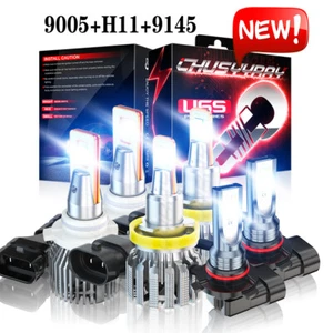 LED Headlight Fog Light Kit For Lexus RX330 2004-2006 RX350 2007-2009 6PCS White - Picture 1 of 24