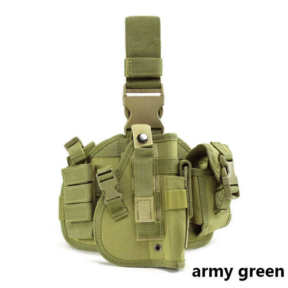 Pistola táctica de airsoft pistola pierna derecha muslo funda bolsa ajustable EE. UU. Foto 1 de 4