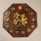 Vintage Canada Providence Maple Leaf Wood  Plaque