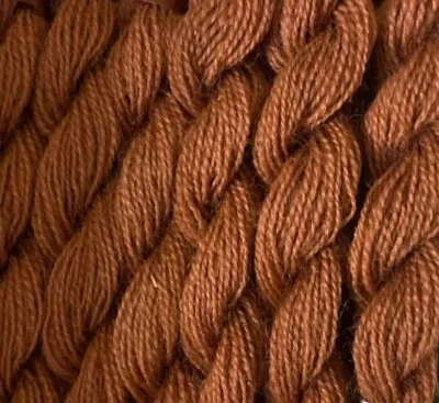 DMC Wool Embroidery Floss Medicis Burnt Rust 8105 27.3yd Skein Box Of 12 - Image 1 of 4