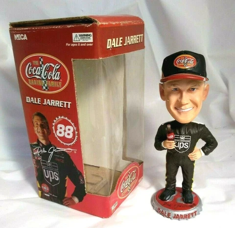 NASCAR Coca Cola Racing Family Dale Jarrett 88 UPS Bobble Head 2002 9" Cover