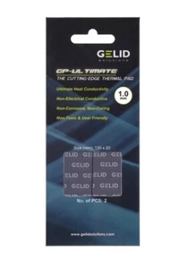 2 x Pack of Gelid Solutions GP Ultimate 1.0mm Thermal Pads 120 x 20 x 1.0 mm - Picture 1 of 7