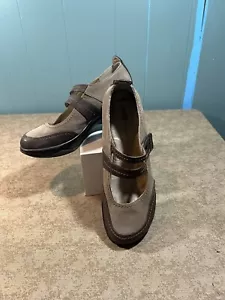 J-41 Adventure On Women's Shoes “Kyoto" Brown/tan Mary Jane Vegan Leather Sz 10 - Picture 1 of 13