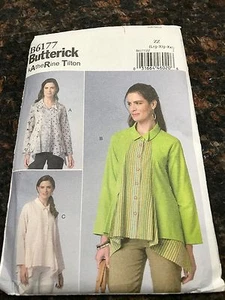 Butterick Sewing Pattern B6177 6177 Misses Shirt ZZ L XL XXL Uncut NEW Tilton - Picture 1 of 2