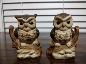 Vintage Owl Figurine Pair. Taiwan  - Picture 1 of 6
