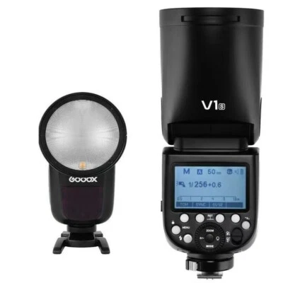 Godox V1-S V1S 2.4G Round Head Camera Flash 76W Speedlite with battery For Sony - Image 1 of 4
