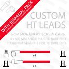 Make Your Own HT Leads In Red With Right Angled Plug Terminals Ends and Rubbers